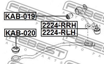 Купить запчасть FEBEST - 2224RRH 