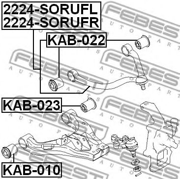 Купить запчасть FEBEST - 2224SORUFR 