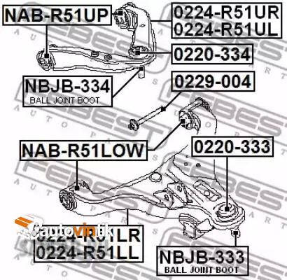 Купить запчасть FEBEST - 229004 