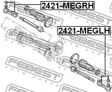 Купить запчасть FEBEST - 2421MEGRH 