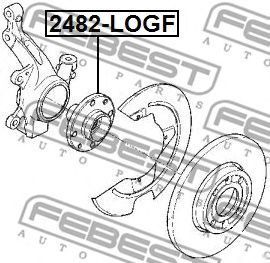 Купить запчасть FEBEST - 2482LOGF 