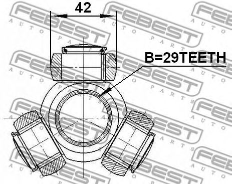 Купить запчасть FEBEST - 2516BOX3 