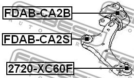 Купить запчасть FEBEST - 2720XC60F 