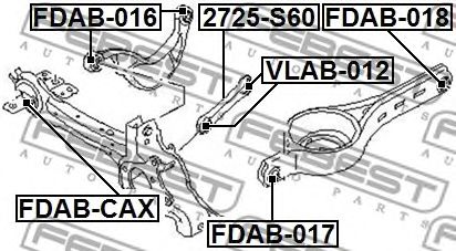 Купить запчасть FEBEST - 2725S60 