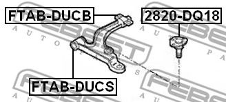 Купить запчасть FEBEST - 2820DQ18 