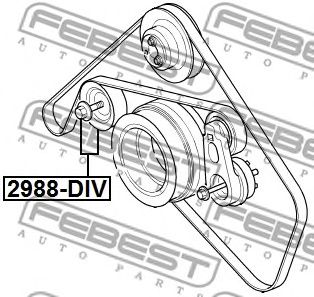 Купить запчасть FEBEST - 2988DIV 