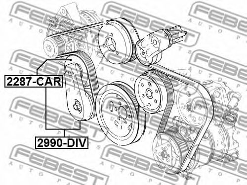Купить запчасть FEBEST - 2990DIV 