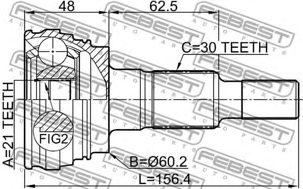 Купить запчасть FEBEST - 3410PANR 