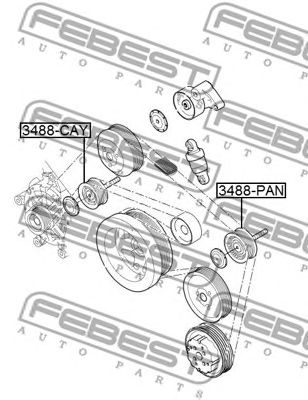 Купить запчасть FEBEST - 3488PAN 