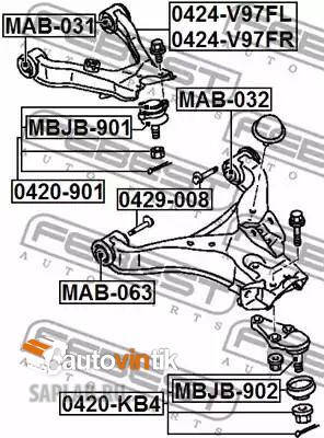 Купить запчасть FEBEST - 429008 