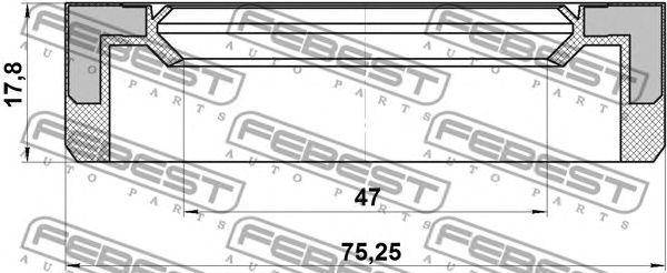 Купить запчасть FEBEST - 95BAY49750818X 