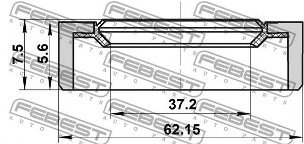 Купить запчасть FEBEST - 95BDY39620608X 