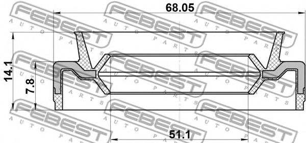 Купить запчасть FEBEST - 95EFS53680814X 