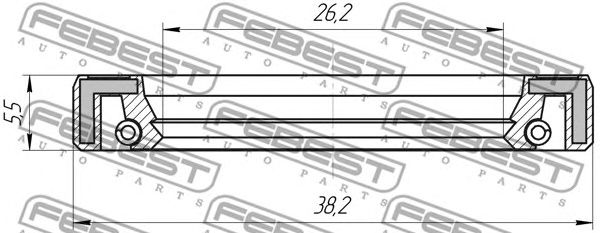Купить запчасть FEBEST - 95FAY28380606X 