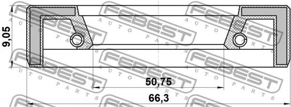 Купить запчасть FEBEST - 95FAY52660909X 