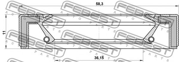 Купить запчасть FEBEST - 95GAY38581111L 