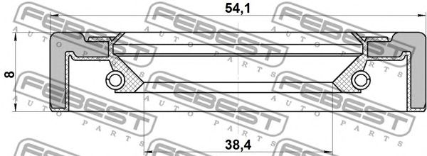 Купить запчасть FEBEST - 95GCY40540808X 
