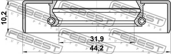 Купить запчасть FEBEST - 95GDS34441010X 