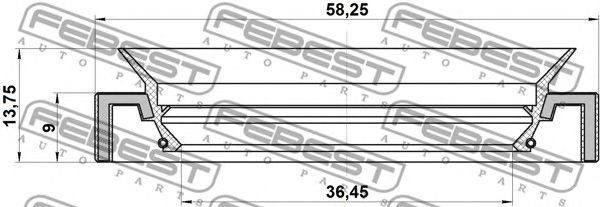 Купить запчасть FEBEST - 95HAY38580914C 