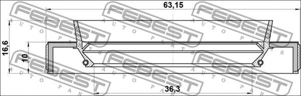 Купить запчасть FEBEST - 95HBY38631017C 