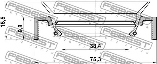 Купить запчасть FEBEST - 95HCY40751016C 
