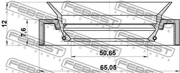 Купить запчасть FEBEST - 95HCY52650812X 