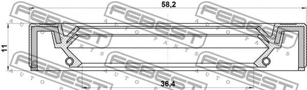 Купить запчасть FEBEST - 95IBS38581111L 