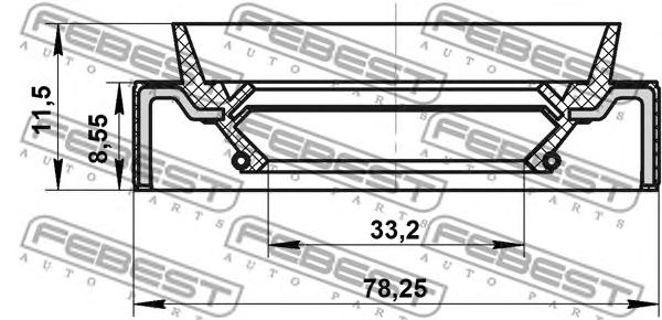 Купить запчасть FEBEST - 95JBS35780912X 