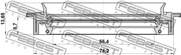Купить запчасть FEBEST - 95JDS57740914X 