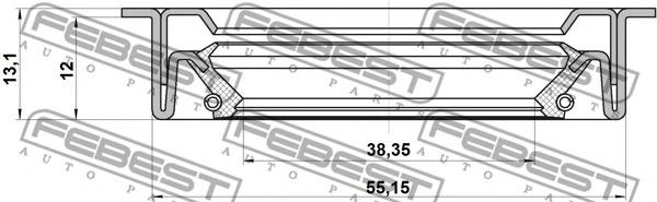 Купить запчасть FEBEST - 95LDS40551213C 