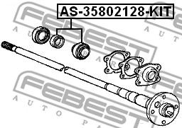 Купить запчасть FEBEST - AS35802128KIT 