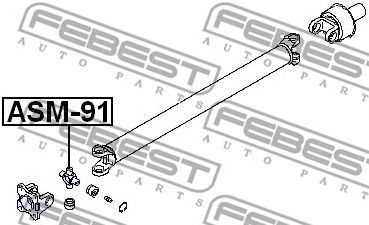 Купить запчасть FEBEST - ASM91 