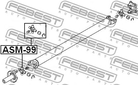 Купить запчасть FEBEST - ASM99 