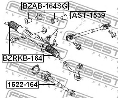 Купить запчасть FEBEST - BZRKB164 