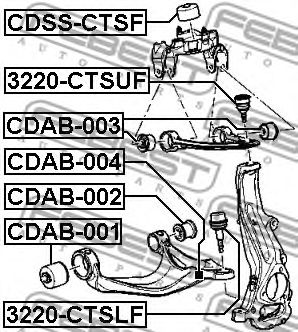 Купить запчасть FEBEST - CDAB001 