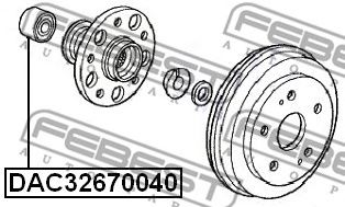 Купить запчасть FEBEST - DAC32670040 