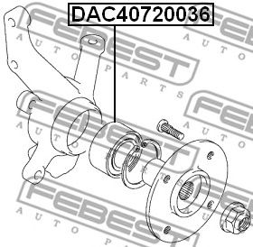Купить запчасть FEBEST - DAC40720036 