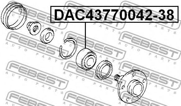 Купить запчасть FEBEST - DAC4377004238 