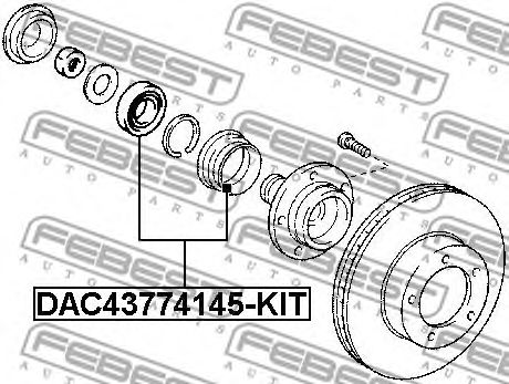 Купить запчасть FEBEST - DAC43774145KIT 