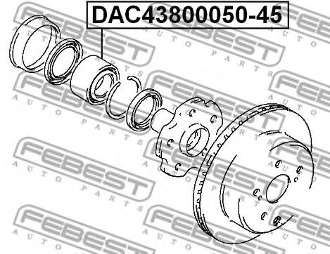 Купить запчасть FEBEST - DAC4380005045 