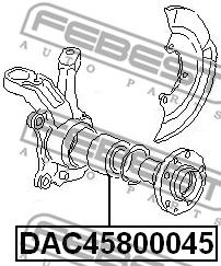 Купить запчасть FEBEST - DAC45800045 