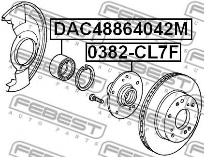 Купить запчасть FEBEST - DAC48864042M 