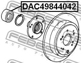 Купить запчасть FEBEST - DAC49844042 