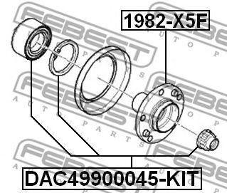Купить запчасть FEBEST - DAC49900045KIT 
