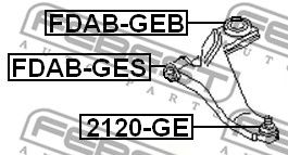 Купить запчасть FEBEST - FDABGES 