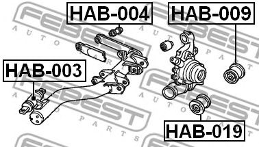 Купить запчасть FEBEST - HAB009 