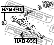 Купить запчасть FEBEST - HAB039 