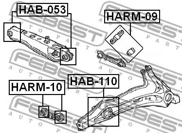 Купить запчасть FEBEST - HAB053 