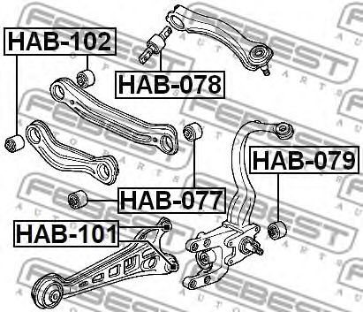 Купить запчасть FEBEST - HAB077 