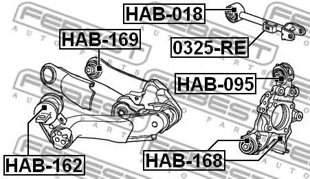 Купить запчасть FEBEST - HAB162 